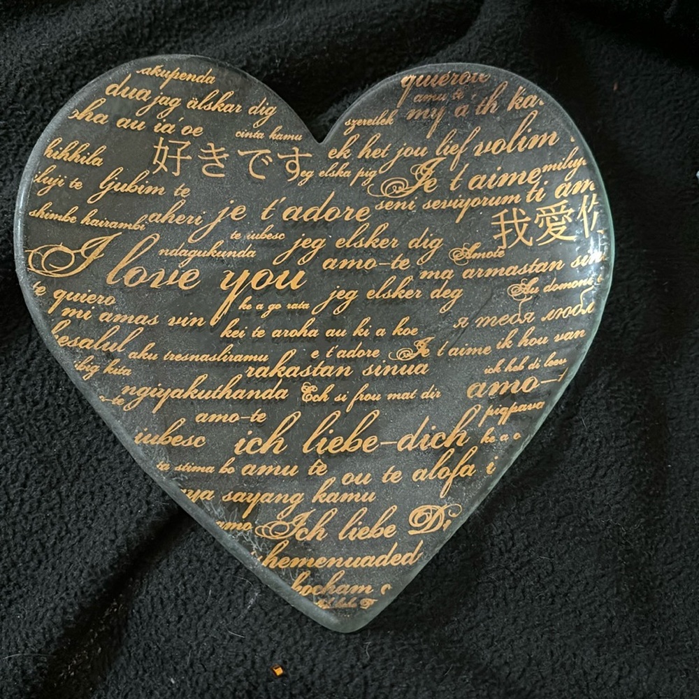 Sweet Nothing Heart Plate